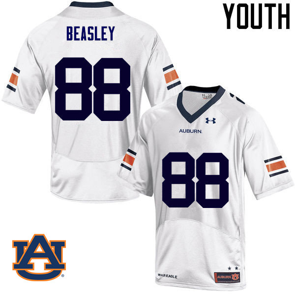 Youth Auburn Tigers #88 Terry Beasley College Football Jerseys Sale-White